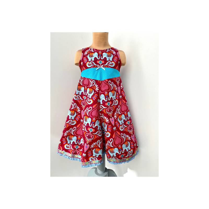 98/104 Kleid Sommerkleid Baumwollkleid Drehkleid Festkleid von FadenzauberbyAntje