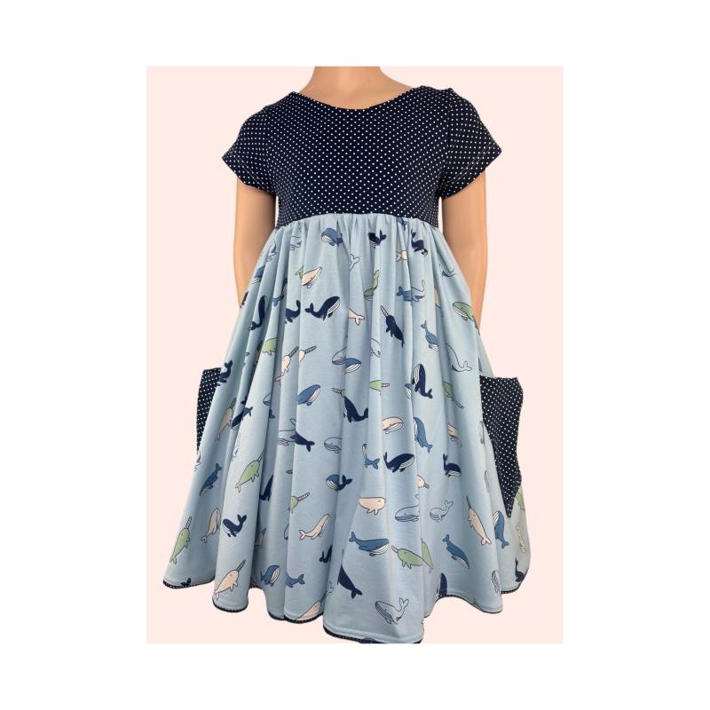 Tellerkleid Drehkleid Baumwollkleid Wale Optional Rückenausschnitt von FadenzauberbyAntje