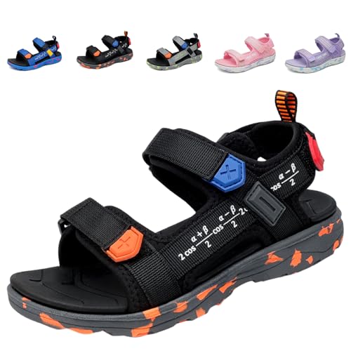Fadezar Sandalen Jungen Sandalen Kinder Sport Outdoorsandalen Schwarz EU 39(CN 38) von Fadezar