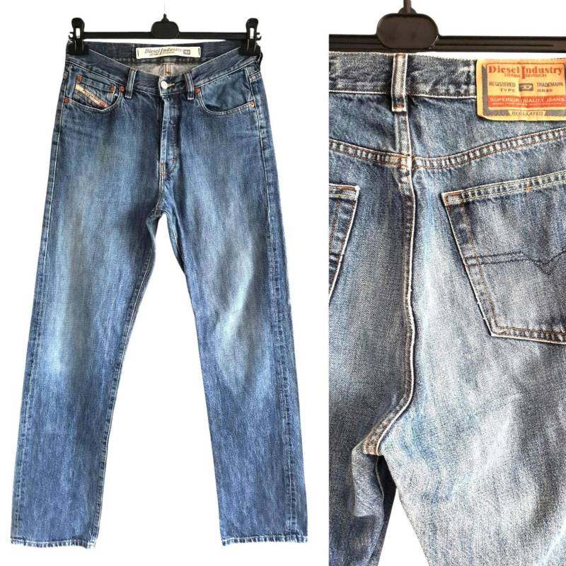 Vintage Diesel Blau Jeans Größe W31 L34 31 X 34 Made in Italy von FadoVintageShop