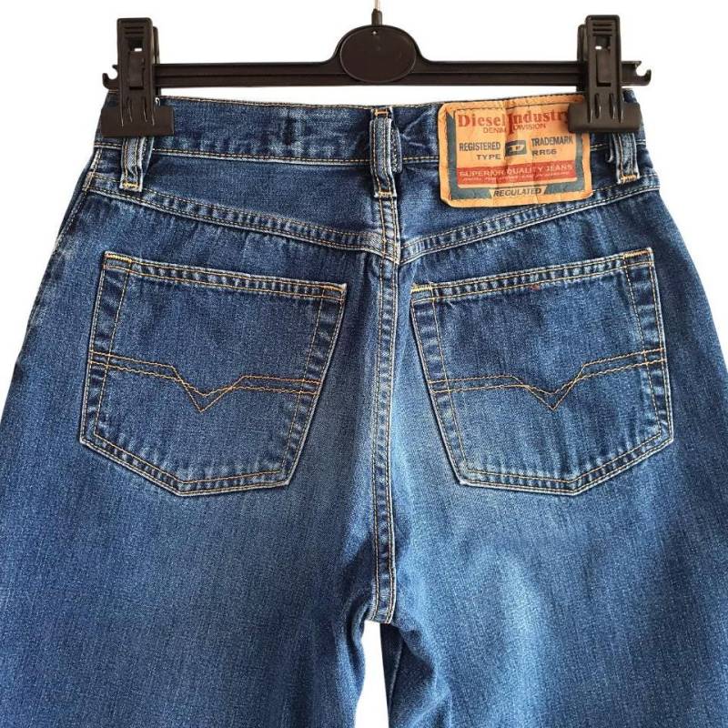 Vintage Diesel Blau Jeans Hose Männer Frauen Größe Xs W26 L29 Made in Italy von FadoVintageShop