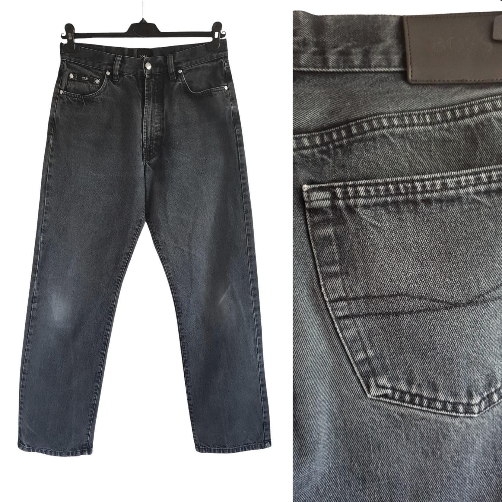 Vintage Hugo Boss Jeans Schwarz Graphite Denim Hose Männer Frauen Größe W30 L32 30 X 32 Vintage Hugo Boss Jeans Schwarz Graphite Denim Hose Männer Frauen Größe W30 L32 30 X 32 von FadoVintageShop