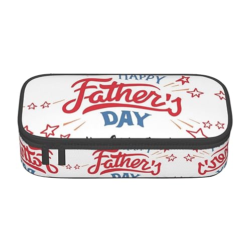 Faduni Pudel Hunde Große Kapazität Federmäppchen Beutel Halter Stifteetui Schulbedarf Geschenk für Mittelschule Studenten Mädchen Junge Erwachsene Teen, Happy Father's Day Dad, Einheitsgröße, von Faduni