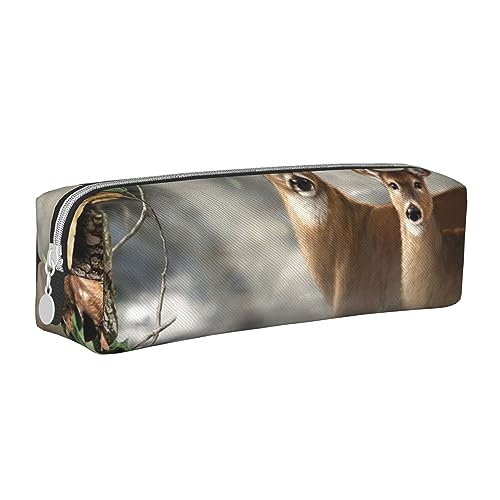 Faduni Stilvolle Federmappe aus Leder mit Musik-Symbolen – halten Sie Ihre Schreibwaren organisiert, Camouflage Hirsch, Einheitsgröße, Taschen-Organizer von Faduni