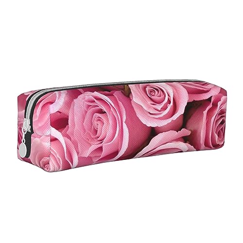 Faduni Stylisches Federmäppchen aus Leder mit verschiedenen Arten von Eidechsen – halten Sie Ihre Schreibwaren organisiert, rose, Einheitsgröße, Taschen-Organizer von Faduni