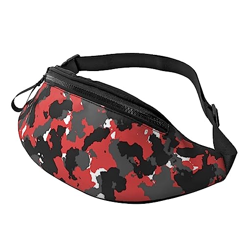 Gürteltasche aus Bambus, mit verstellbarem Gürtel für Männer und Frauen, Sport, Laufen, Wandern, Joggen, Camouflage-Muster, Einheitsgröße von Faduni