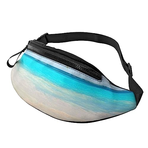 Hüfttasche mit tropischem Strand-Pflanzen-Motiv, Bauchtasche mit verstellbarem Gürtel für Männer und Frauen, Sport, Laufen, Wandern, Joggen, Tropische Strandpflanze, Einheitsgröße von Faduni