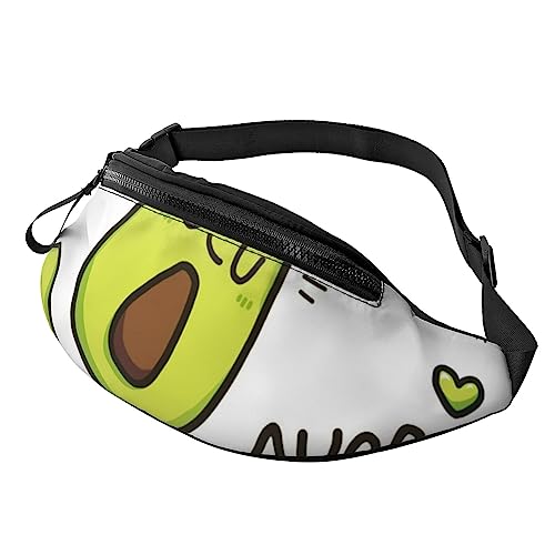 Hüfttasche mit tropischen Blättern, Bauchtasche mit verstellbarem Gürtel für Männer und Frauen, Sport, Laufen, Wandern, Joggen, Cartoon-Birnen, Einheitsgröße von Faduni