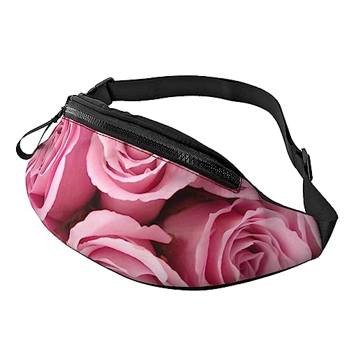 Kiwi Slice Hüfttasche Bauchtasche mit verstellbarem Gürtel für Männer Frauen Sport Laufen Wandern Joggen, rose, Einheitsgröße von Faduni