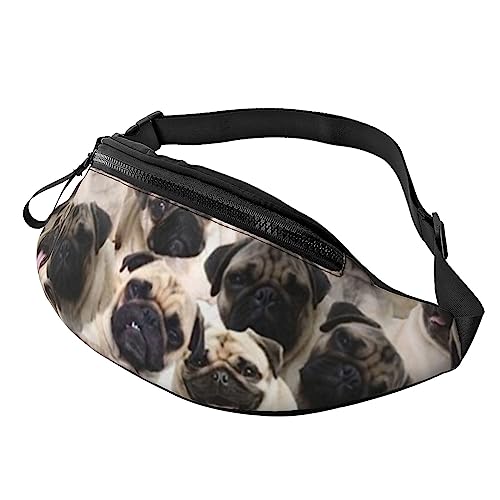 Magisches Muster Hüfttasche Bauchtasche Bauchtasche mit verstellbarem Gürtel für Männer Frauen Sport Laufen Wandern Joggen, hund, Einheitsgröße von Faduni