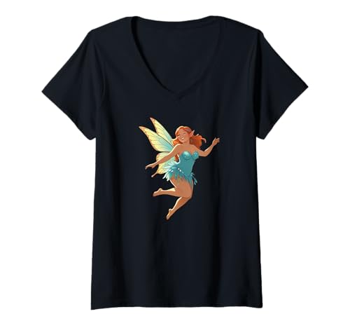 Damen Rotkopffee T-Shirt mit V-Ausschnitt Damen Rotkopffee T-Shirt mit V-Ausschnitt von Fae Ree Tee
