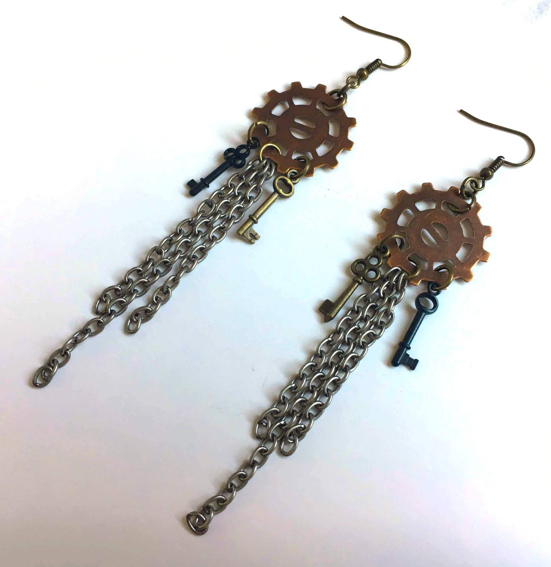 Silber Ketten Ohrringe Silber Ketten Ohrringe von FaeWyldFinds