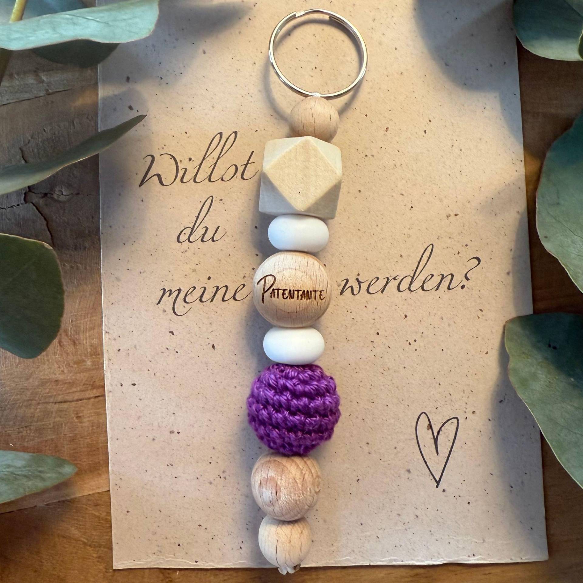 Schlüsselanhänger "Patentante" - Patentante/Patenonkel Fragen Herzensfrage Nach Geburt Taufe Geschenk Schlüsselanhänger "Patentante" - Patentante/Patenonkel Fragen Herzensfrage Nach Geburt Taufe Geschenk von FaedelKunst