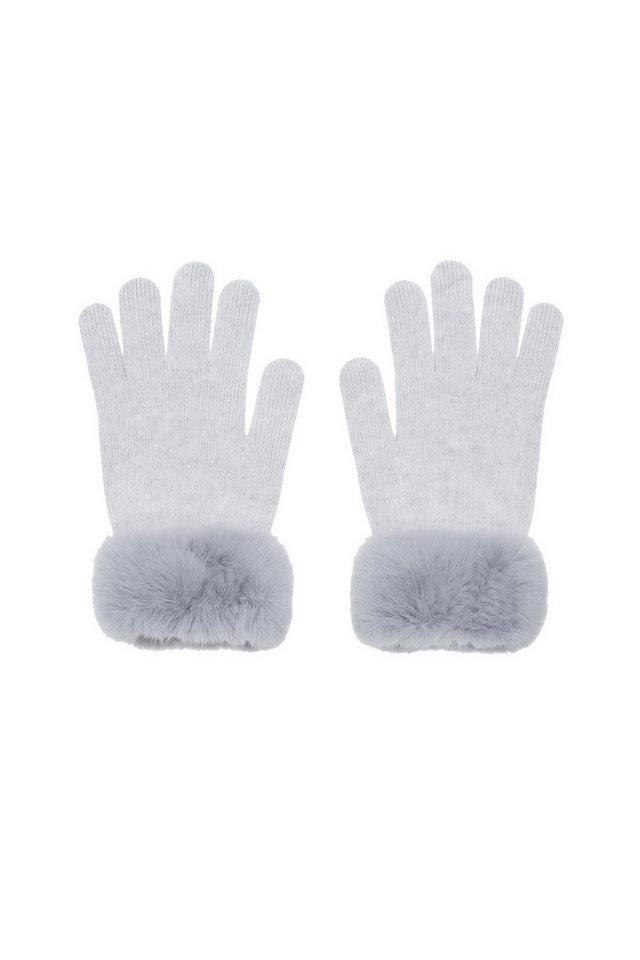 Faera Baumwollhandschuhe Weicher Materialmix für warme Hände (1-St., modisch) 550060_Handschuhe von Faera