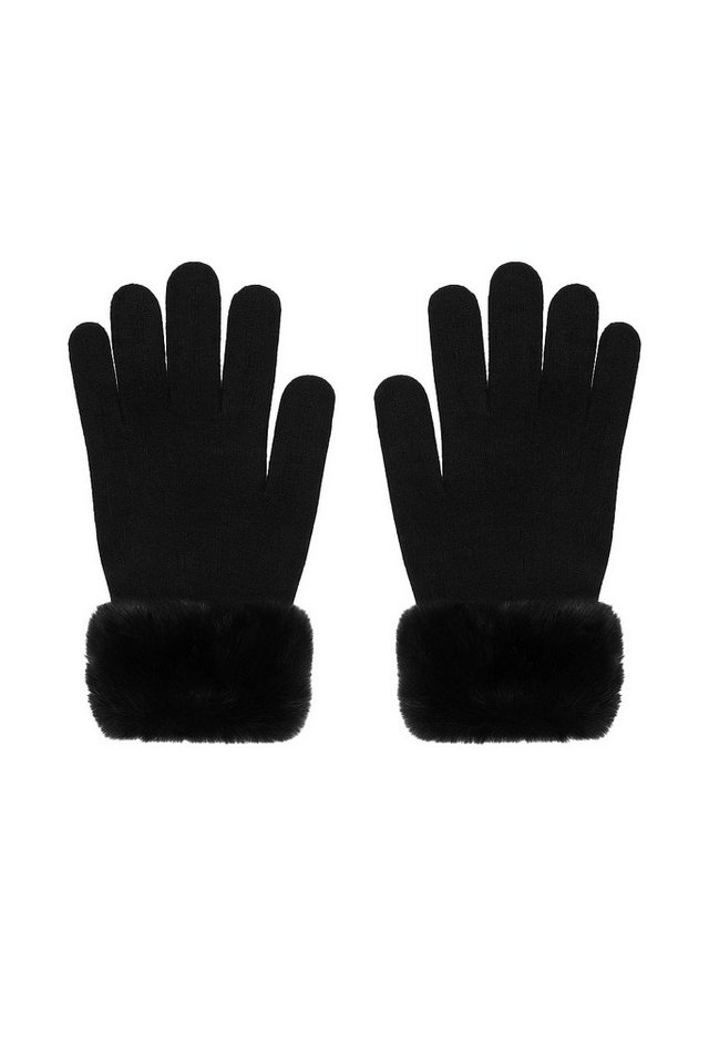 Faera Baumwollhandschuhe Weicher Materialmix für warme Hände (1-St., modisch) 550060_Handschuhe von Faera