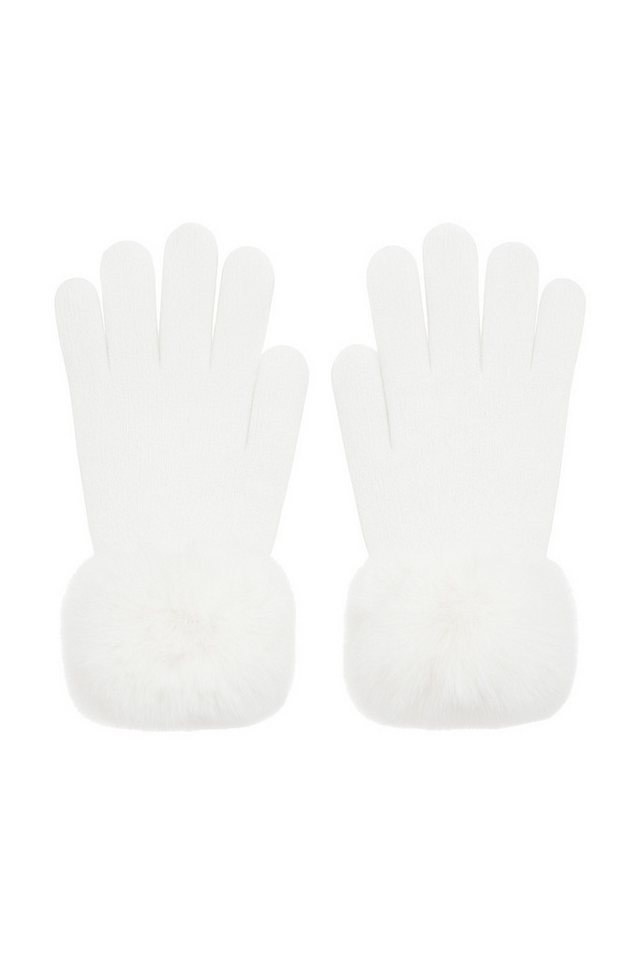 Faera Baumwollhandschuhe Weicher Materialmix für warme Hände (1-St., modisch) 550060_Handschuhe von Faera