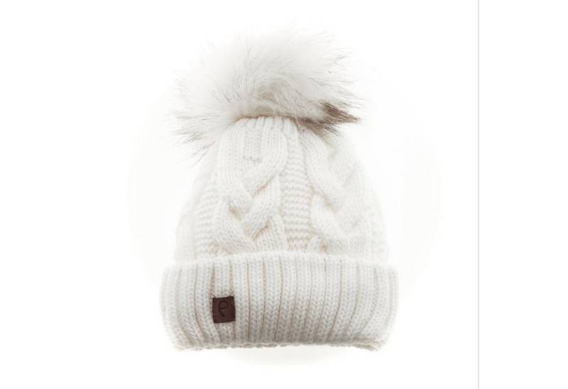 Faera Bommelmütze Mütze zum Warmhalten im Herbst oder Winter Bommel-Mütze gefüttert von Faera