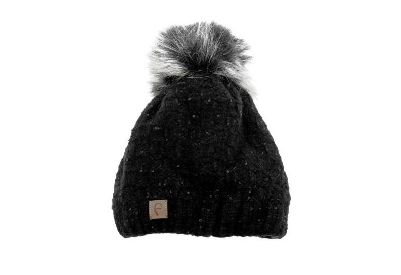 Faera Bommelmütze Mütze zum Warmhalten im Herbst oder Winter Bommel-Mütze mit Perlen von Faera