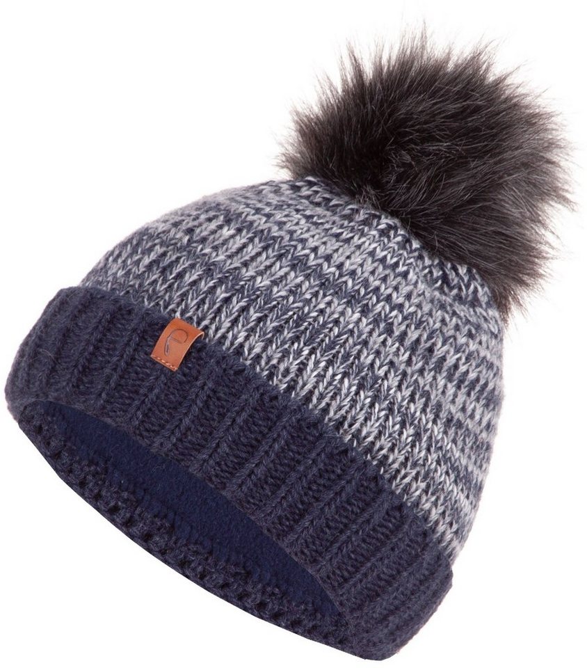 Faera Bommelmütze Wintermütze Damen Herren Beanie Mütze Haube gefüttert Strickmütze Bommelmütze von Faera