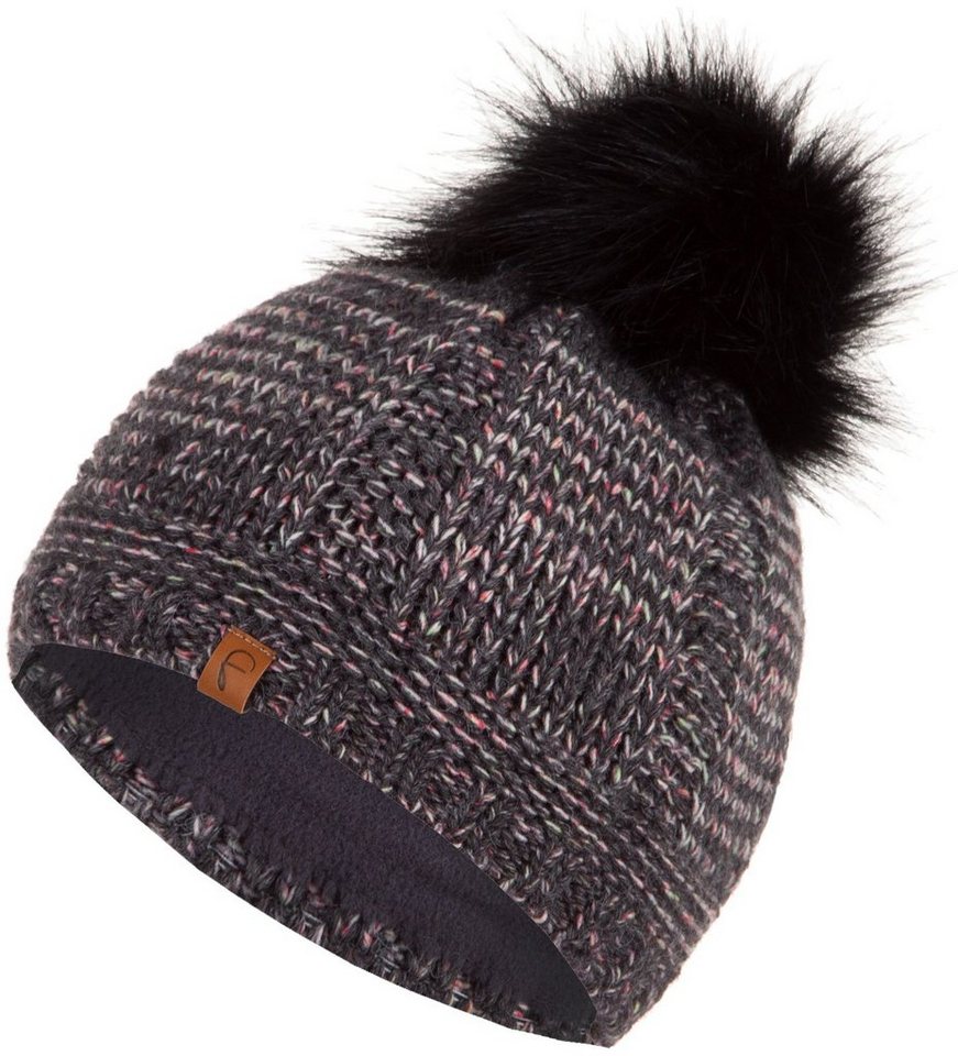 Faera Bommelmütze Wintermütze Damen Herren Beanie Mütze Haube gefüttert Strickmütze Bommelmütze von Faera