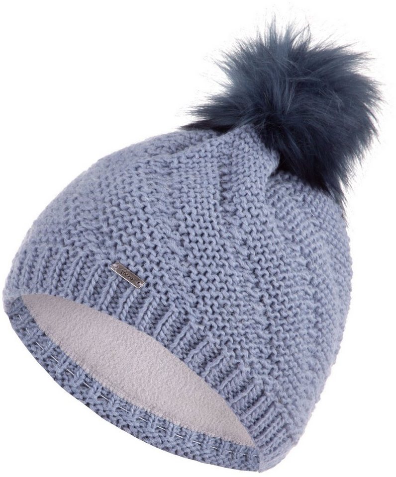 Faera Bommelmütze Wintermütze Damen Mütze Beanie Winter Haube gefüttert Strickmütze von Faera