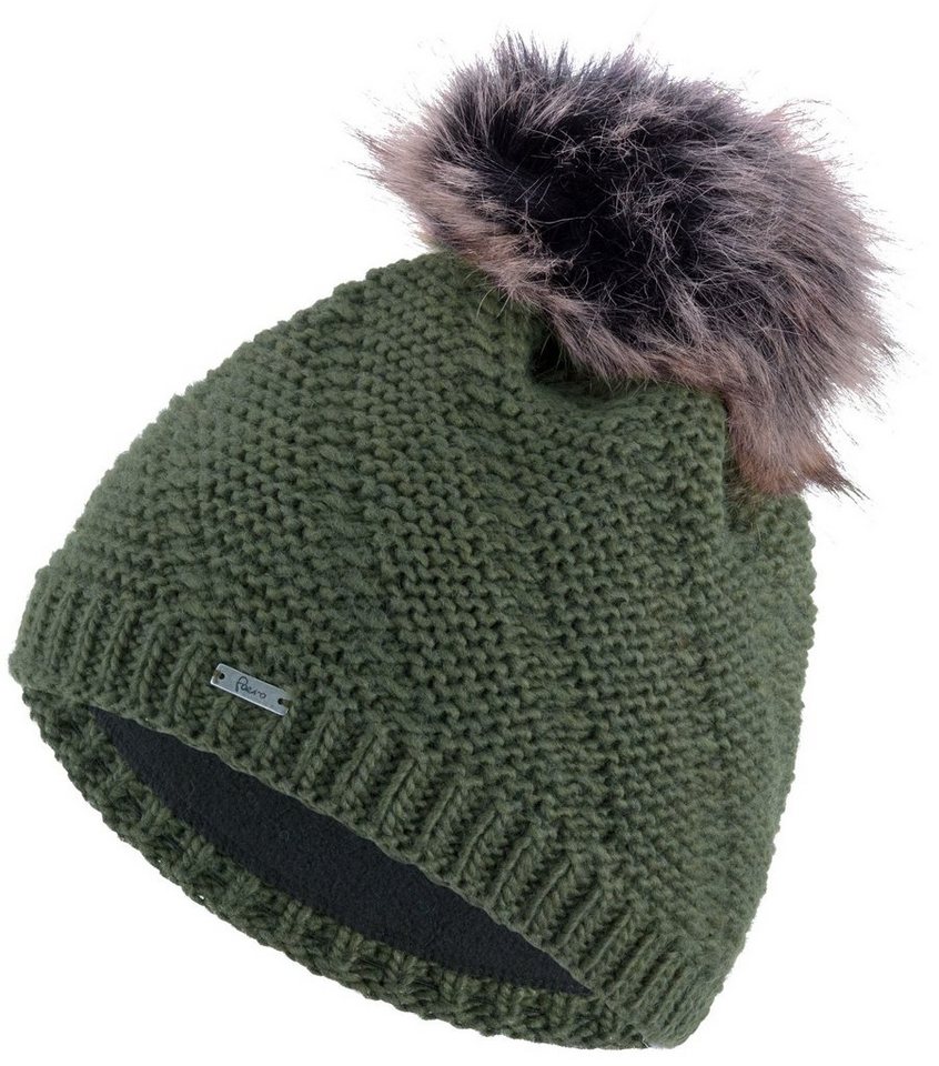 Faera Bommelmütze Wintermütze Damen Herren Mütze Beanie Haube gefüttert Strickmütze von Faera