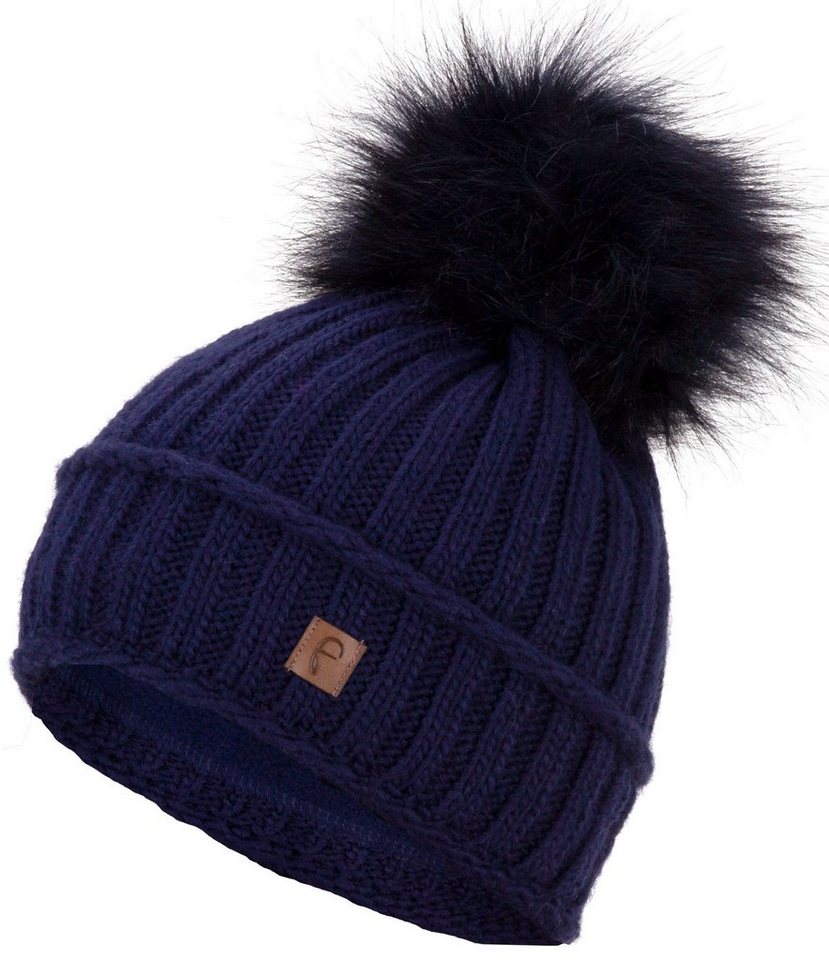 Faera Bommelmütze Gefütterte Wintermütze Damen Herren Mütze Beanie Haube Strickmütze von Faera