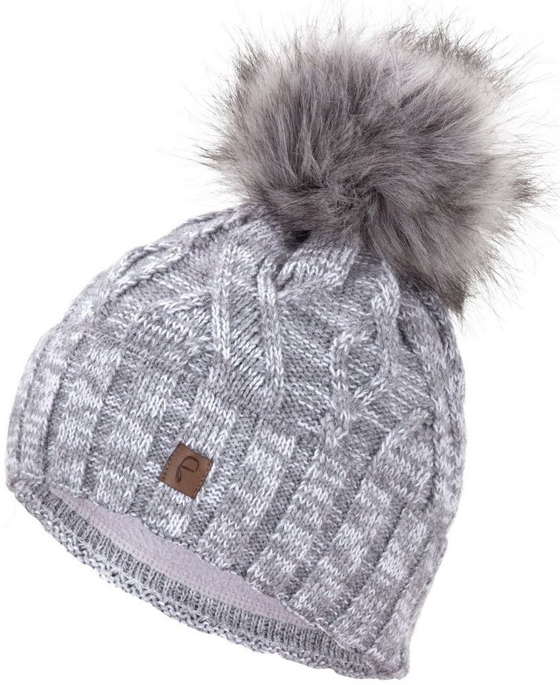 Faera Bommelmütze Gefütterte Wintermütze Damen Herren Winter Beanie Haube Strickmütze von Faera