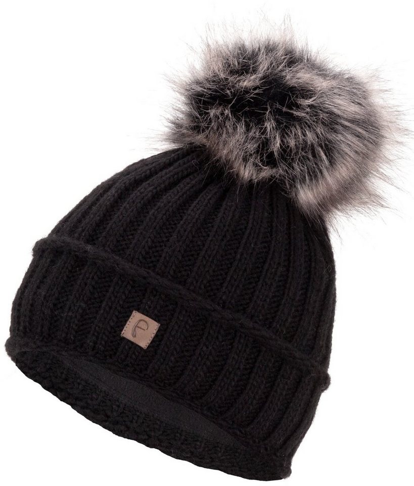 Faera Bommelmütze Gefütterte Wintermütze Damen Herren Mütze Beanie Haube Strickmütze von Faera