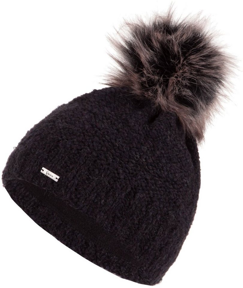 Faera Bommelmütze Wintermütze Damen Mütze Beanie Haube gefüttert Strickmütze Winter von Faera