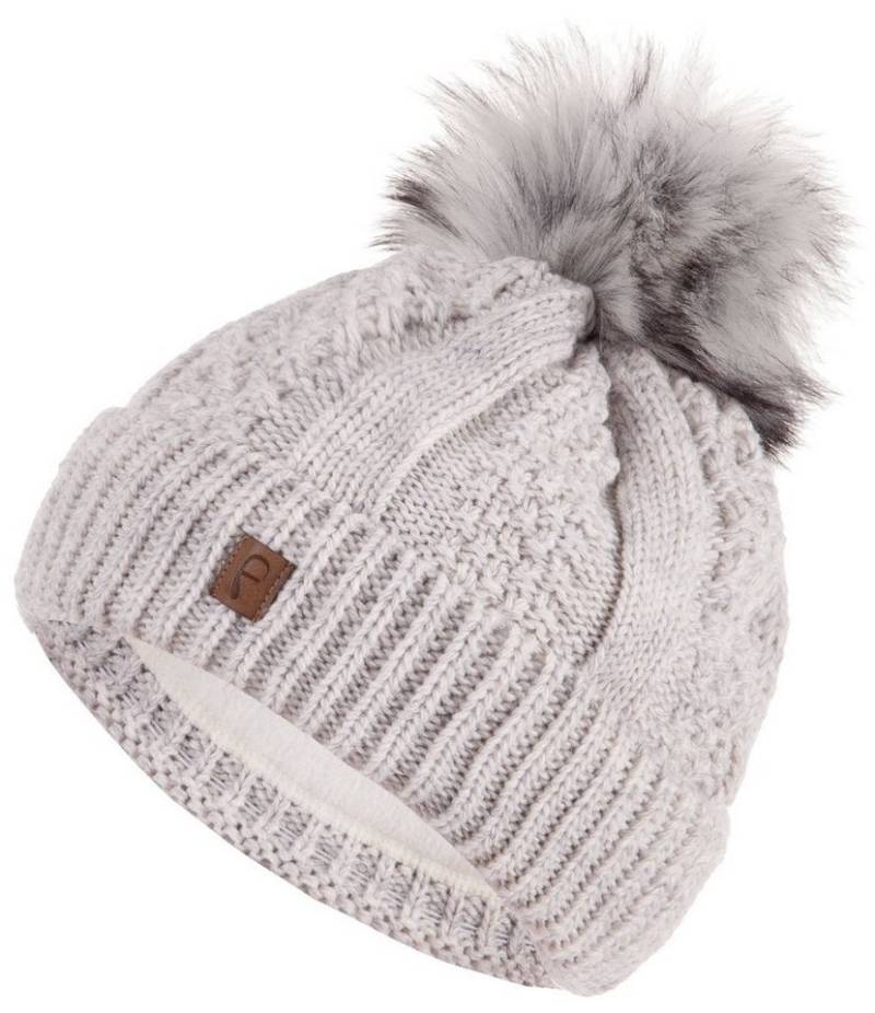 Faera Bommelmütze Wintermütze Fleece-Futter Winter Beanie-Mütze Unisex One-Size von Faera