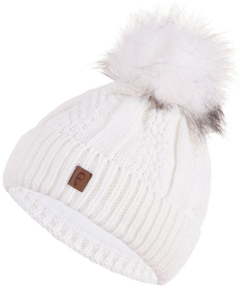 Faera Bommelmütze Wintermütze Fleece-Futter Winter Beanie-Mütze Unisex One-Size von Faera