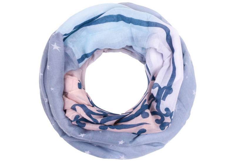 Faera Loop, Damen Schal Sterne weicher und leichter Damen Loop Rundschal von Faera