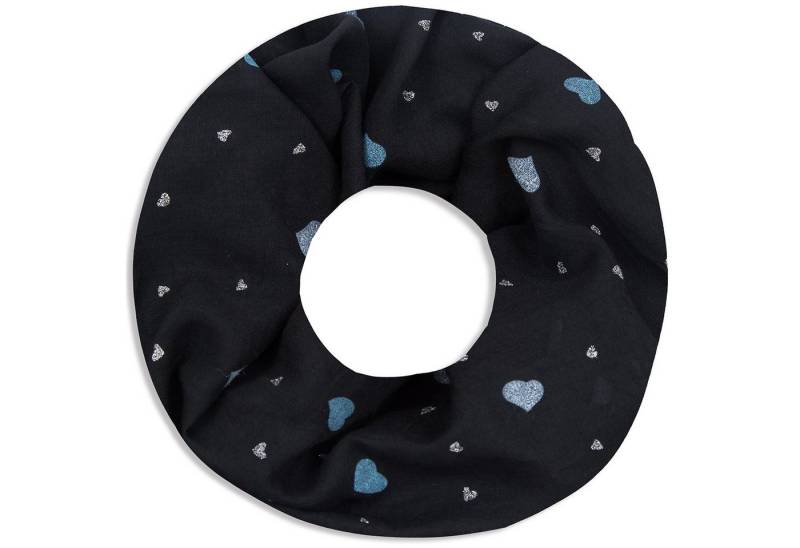 Faera Loop, Damen Schal Sweet Heart weich und luftig mit Herzen Loop Rundschal von Faera