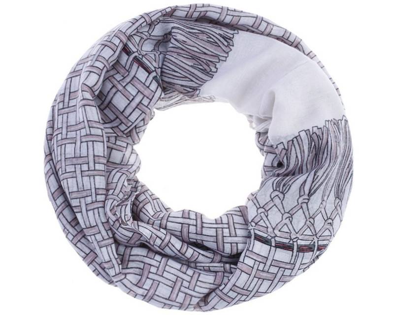 Faera Loop, Damen Schal gemustert weich und leicht Loop verschiedenen Farben von Faera