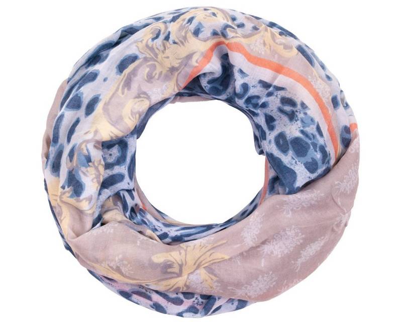 Faera Loop, Damen Schal italienisches Leopardenmuster weich leicht Loop Rundschal von Faera