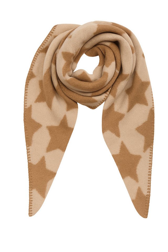 Faera Modeschal Flauschig mit Kontrastnaht, (1-St), 9428 in Sand von Faera