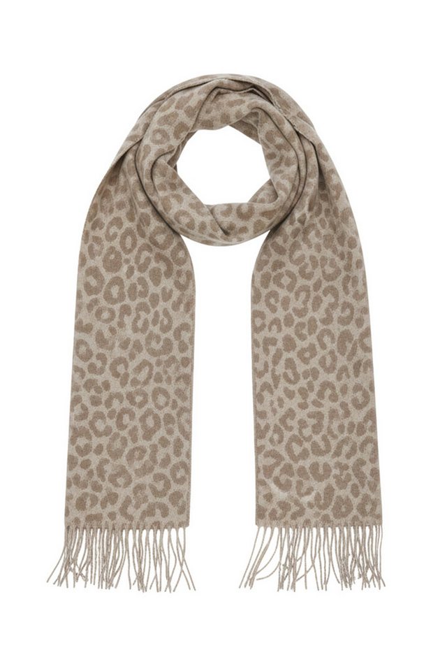 Faera Modeschal Leopardenmuster weicher Griff mit Fransen leicht wärmend, (1-St), 9464 in Natur von Faera