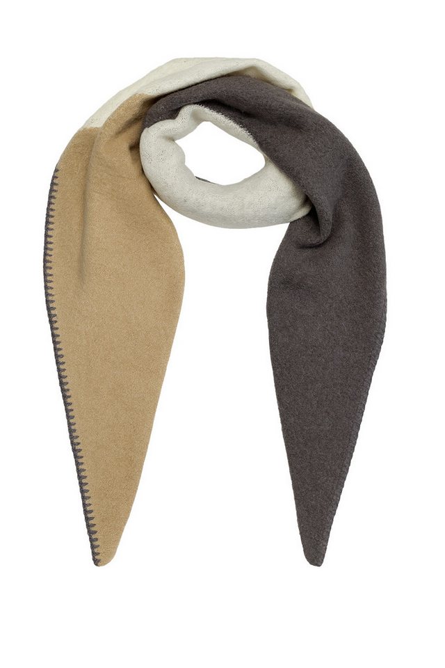 Faera Modeschal Modern mit Kontrastnaht, (1-St), 9429 in Beige-2 von Faera