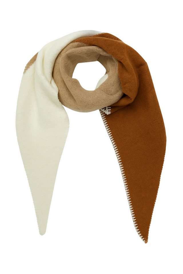 Faera Modeschal Modern mit Kontrastnaht, (1-St), 9429 in Braun von Faera