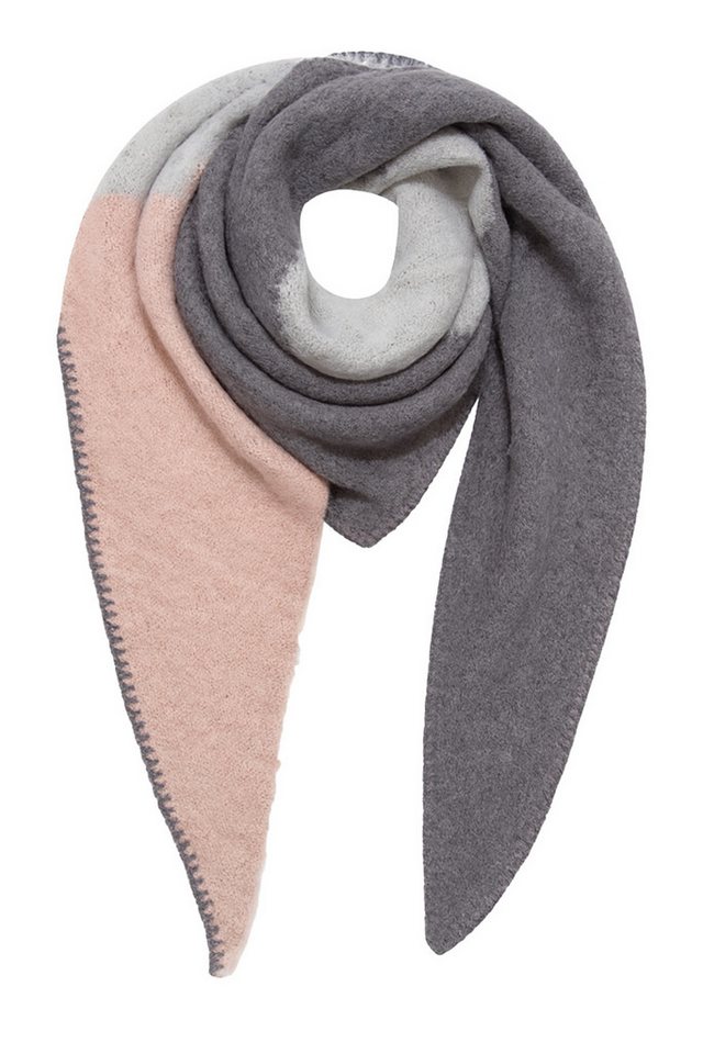 Faera Modeschal Modern mit Kontrastnaht, (1-St), 9429 in Grau von Faera