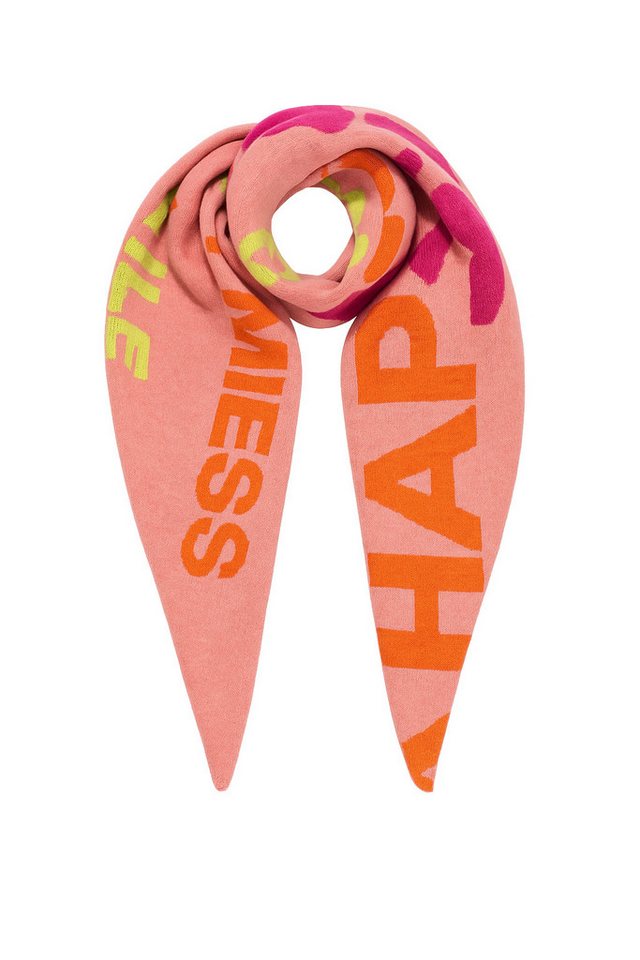 Faera Modeschal Positive Vibes Smiley, (1-St), 9431 in Rosa von Faera