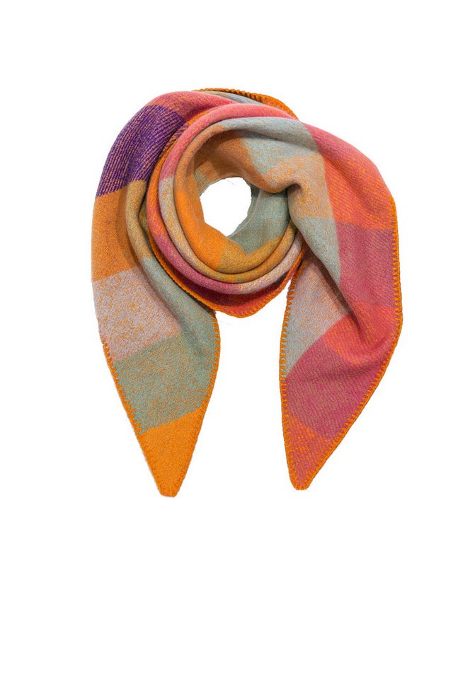 Faera Modeschal Weicher Schal mit Fransen - Leicht und stylisch - Accessoire, (1-St), 9409 in Blau von Faera