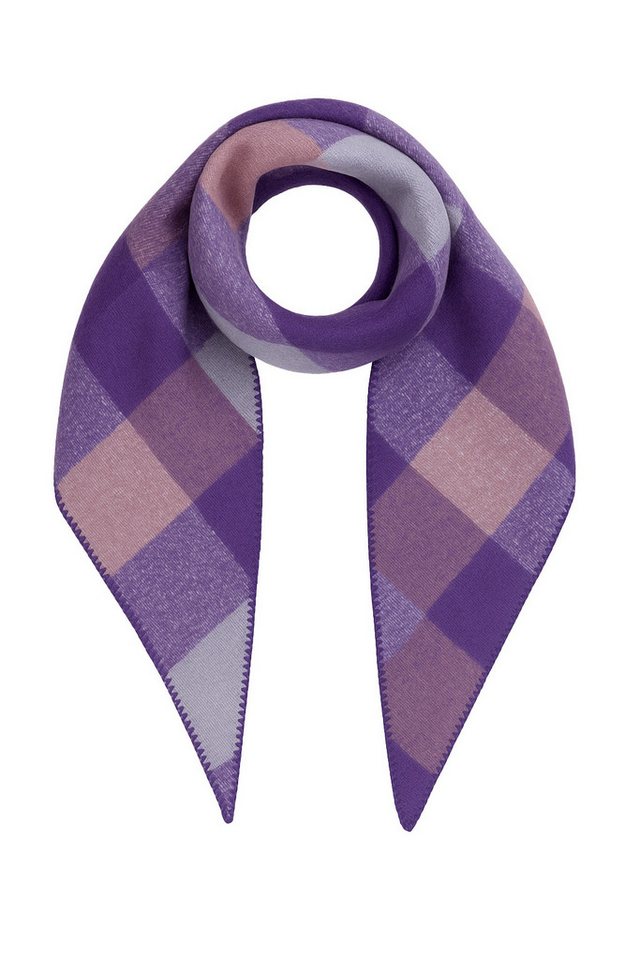 Faera Modeschal Weicher Schal mit Fransen - Leicht und stylisch - Accessoire, (1-St), 9409 in Lila-2 von Faera