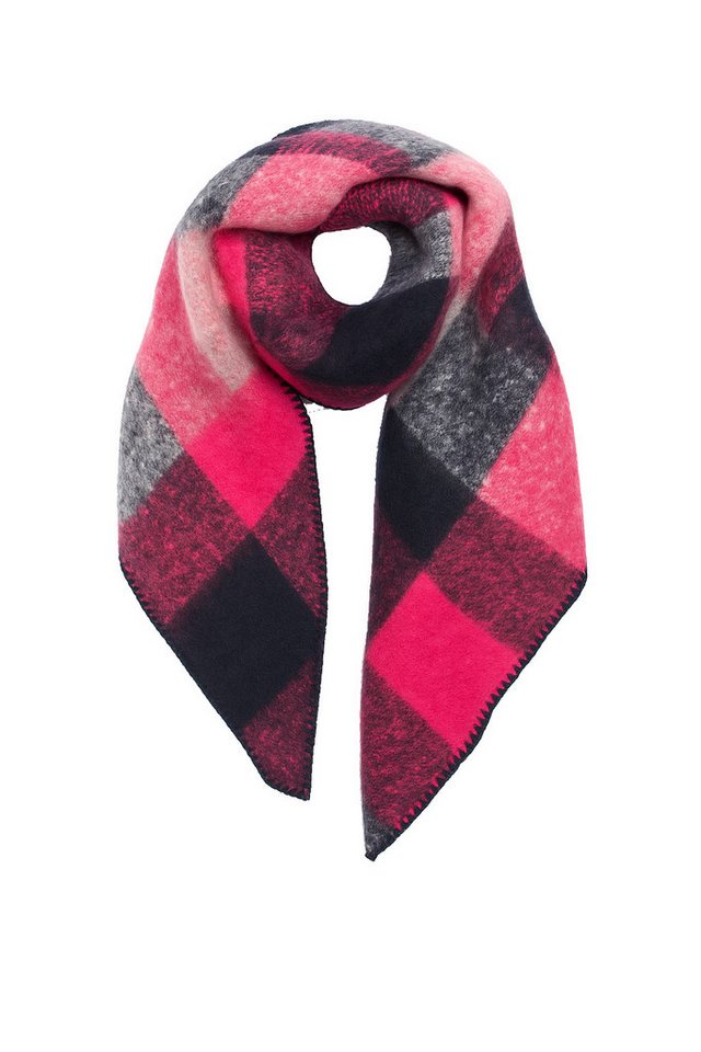 Faera Modeschal Weicher Schal mit Fransen - Leicht und stylisch - Accessoire, (1-St), 9409 in Pink von Faera