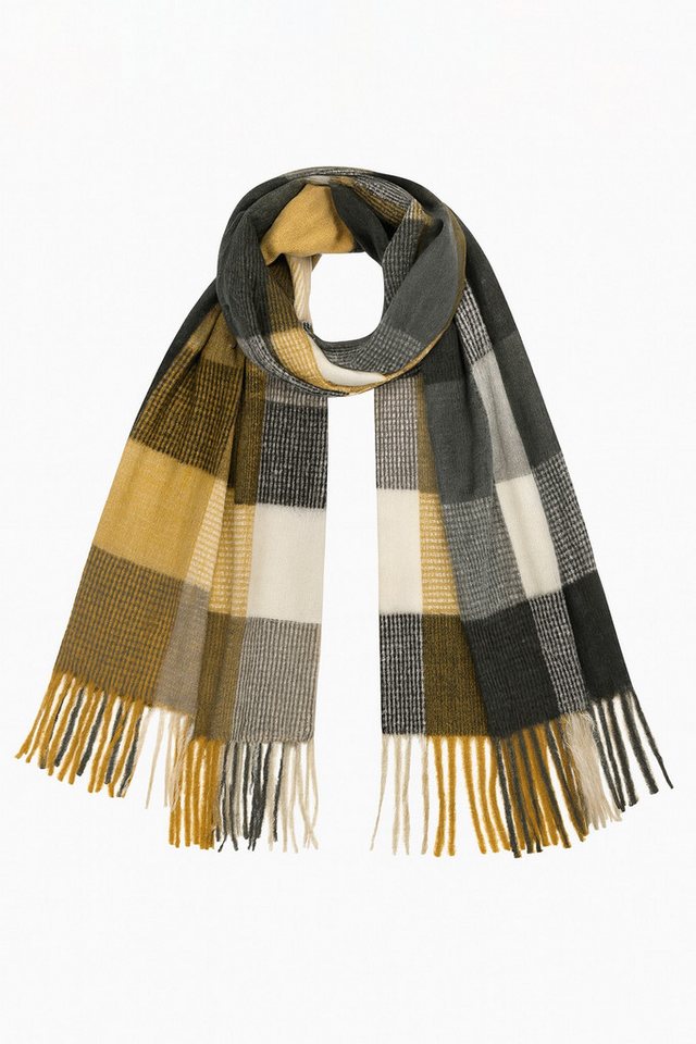 Faera Modeschal Weicher Winter-Schal aus Wolle - Stilvoll & Warm, (1-St), 9407 in Anthrazit von Faera