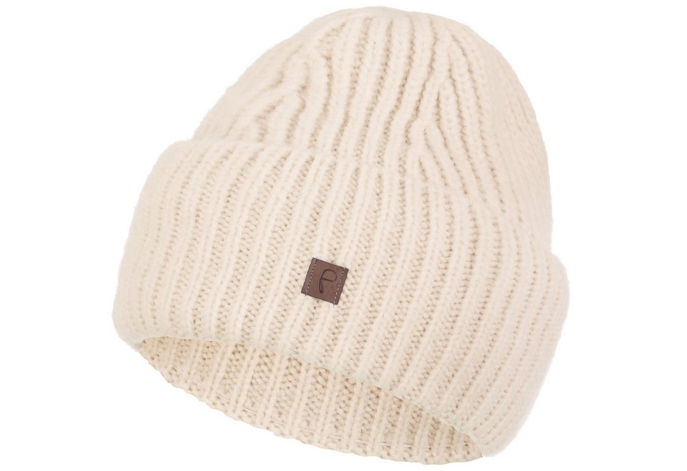 Faera Strickmütze (1-St) Wintermütze Winter breiter Aufschlag Damen Grobstrick Beanie Mütze von Faera