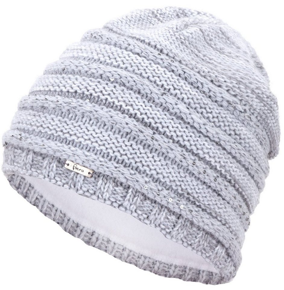 Faera Strickmütze Wintermütze Damen Mütze Beanie Haube gefüttert Strickmütze Damenmütze von Faera