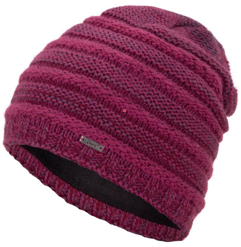 Faera Strickmütze Wintermütze Damen Mütze Beanie Haube gefüttert Strickmütze Damenmütze von Faera