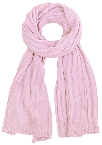 Faera klassischer Winterschal Strickschal für Damen und Herren Schal Winter Herbst Strick, Farbe:Rose von Faera